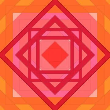 Seamless pattern of rhombuses and lines. Square abstract pattern Stock Illustration