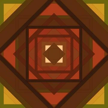 Seamless pattern of rhombuses and lines. Square abstract pattern Illustrazione stock