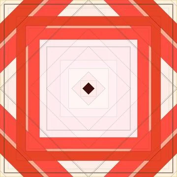 Seamless pattern of rhombuses and lines. Square abstract pattern Stock Illustration