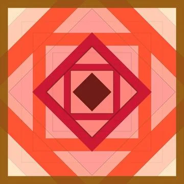 Seamless pattern of rhombuses and lines. Square abstract pattern Stock Illustration