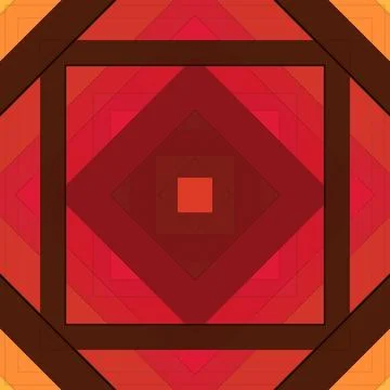 Seamless pattern of rhombuses and lines. Square abstract pattern Stock Illustration