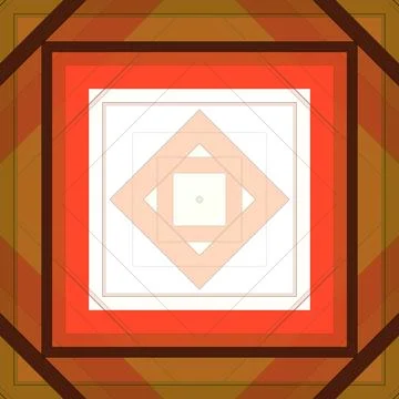 Seamless pattern of rhombuses and lines. Square abstract pattern Stockillustratie