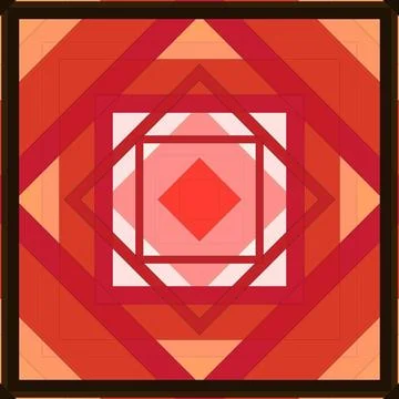 Seamless pattern of rhombuses and lines. Square abstract pattern イラスト素材