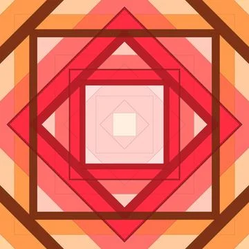 Seamless pattern of rhombuses and lines. Square abstract pattern Illustrazione stock