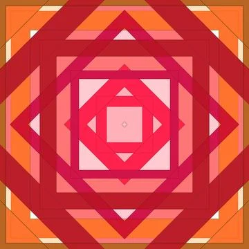 Seamless pattern of rhombuses and lines. Square abstract pattern Stock Illustration