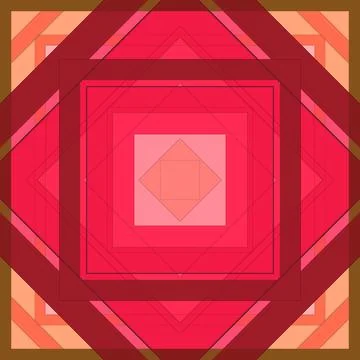 Seamless pattern of rhombuses and lines. Square abstract pattern Illustrazione stock