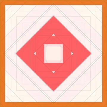 Seamless pattern of rhombuses and lines. Square abstract pattern Illustrazione stock