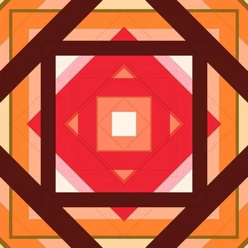 Seamless pattern of rhombuses and lines. Square abstract pattern Stockillustratie