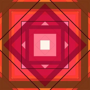 Seamless pattern of rhombuses and lines. Square abstract pattern Illustrazione stock