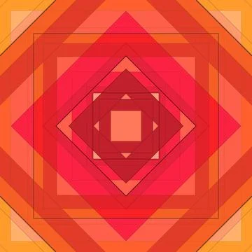 Seamless pattern of rhombuses and lines. Square abstract pattern イラスト素材