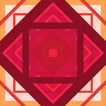 Seamless pattern of rhombuses and lines. Square abstract pattern Stock Illustration