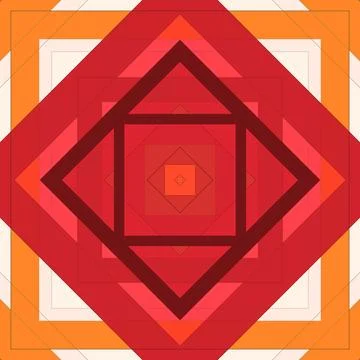 Seamless pattern of rhombuses and lines. Square abstract pattern Stockillustratie