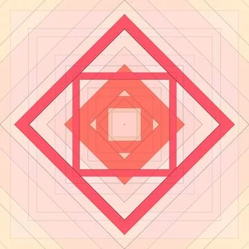 Seamless pattern of rhombuses and lines. Square abstract pattern イラスト素材
