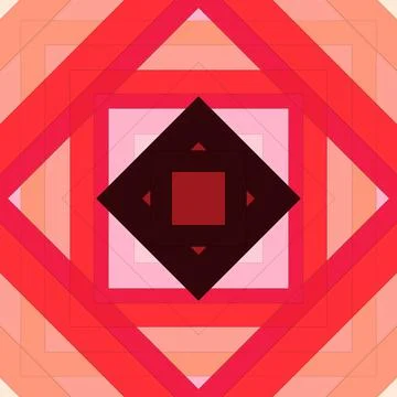 Seamless pattern of rhombuses and lines. Square abstract pattern イラスト素材