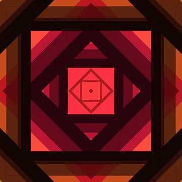 Seamless pattern of rhombuses and lines. Square abstract pattern Stock Illustration