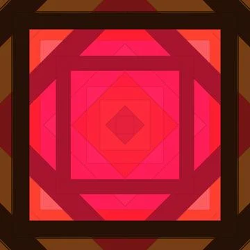 Seamless pattern of rhombuses and lines. Square abstract pattern Stock Illustration