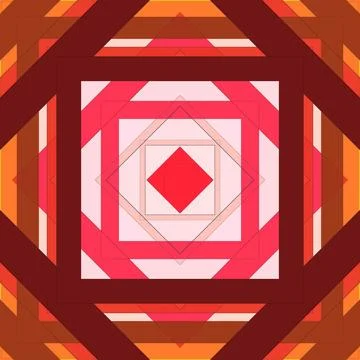 Seamless pattern of rhombuses and lines. Square abstract pattern Illustrazione stock