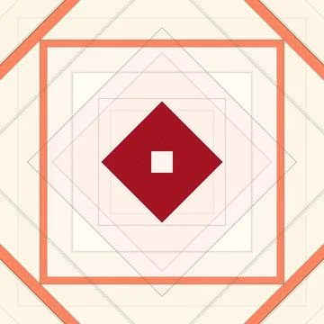 Seamless pattern of rhombuses and lines. Square abstract pattern Illustrazione stock