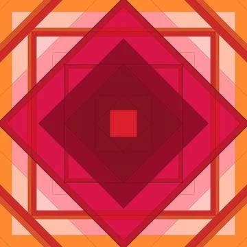 Seamless pattern of rhombuses and lines. Square abstract pattern Stock Illustration
