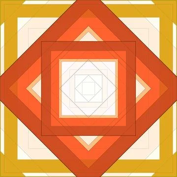 Seamless pattern of rhombuses and lines. Square abstract pattern Illustrazione stock