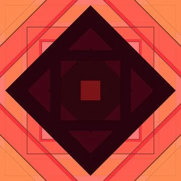 Seamless pattern of rhombuses and lines. Square abstract pattern Stock Illustration