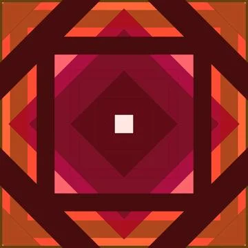 Seamless pattern of rhombuses and lines. Square abstract pattern Stock Illustration