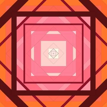 Seamless pattern of rhombuses and lines. Square abstract pattern Stockillustratie