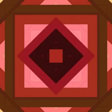 Seamless pattern of rhombuses and lines. Square abstract pattern イラスト素材