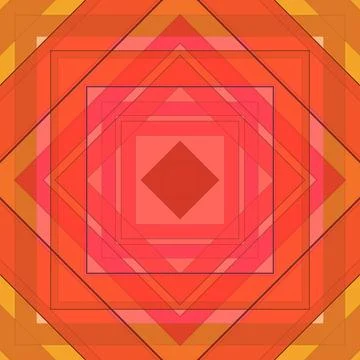 Seamless pattern of rhombuses and lines. Square abstract pattern Stock Illustration