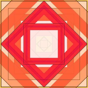 Seamless pattern of rhombuses and lines. Square abstract pattern Stockillustratie