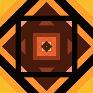 Seamless pattern of rhombuses and lines. Square abstract pattern Stock Illustration