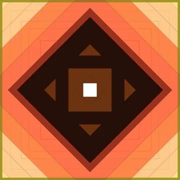 Seamless pattern of rhombuses and lines. Square abstract pattern イラスト素材