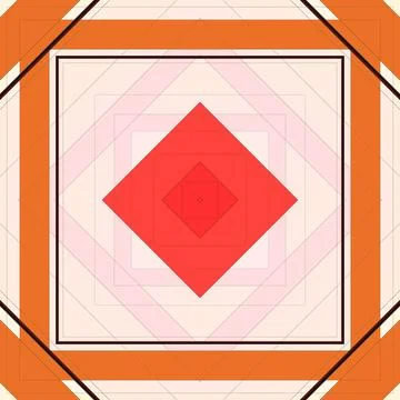 Seamless pattern of rhombuses and lines. Square abstract pattern Stockillustratie