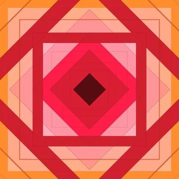 Seamless pattern of rhombuses and lines. Square abstract pattern Illustrazione stock