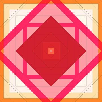 Seamless pattern of rhombuses and lines. Square abstract pattern イラスト素材