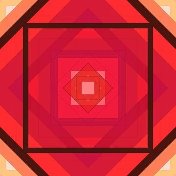 Seamless pattern of rhombuses and lines. Square abstract pattern イラスト素材