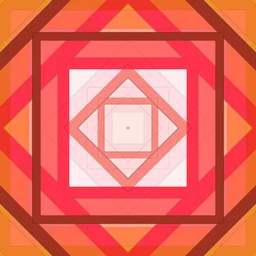 Seamless pattern of rhombuses and lines. Square abstract pattern イラスト素材