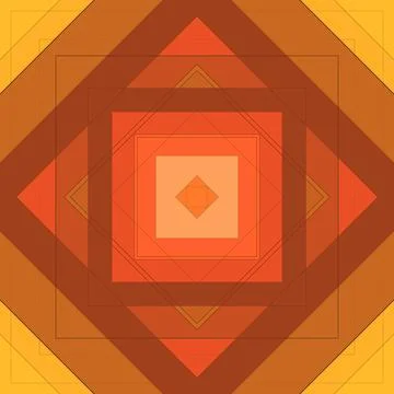 Seamless pattern of rhombuses and lines. Square abstract pattern Illustrazione stock