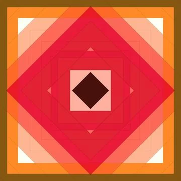 Seamless pattern of rhombuses and lines. Square abstract pattern Stockillustratie