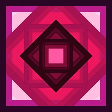 Seamless pattern of rhombuses and lines. Square abstract pattern Stock Illustration