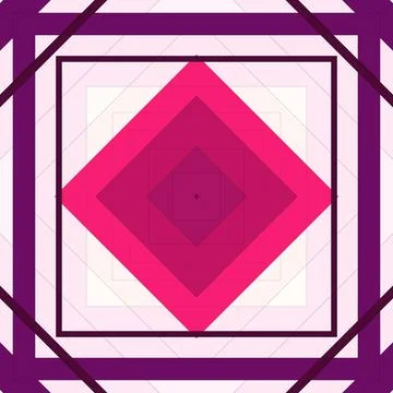 Seamless pattern of rhombuses and lines. Square abstract pattern Stock Illustration