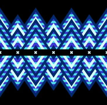 Seamless pattern of rhombuses in native american style. Stock Illustration