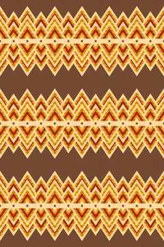 Seamless pattern of rhombuses in native american style. Stock Illustration