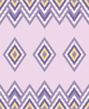 Seamless pattern of rhombuses in native american style. Stock Illustration