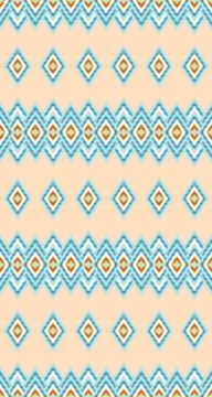 Seamless pattern of rhombuses in native american style. Stock Illustration