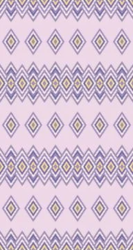 Seamless pattern of rhombuses in native american style. Stock Illustration