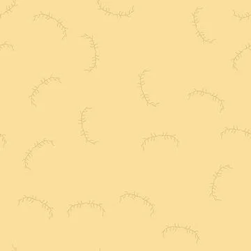 Seamless pattern ribbon gold laurel cartoon vector Stock Illustration