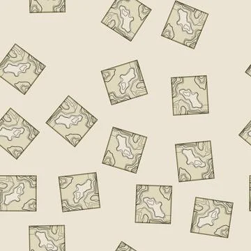 Seamless pattern ridge sea topogrphic cartoon vector イラスト素材