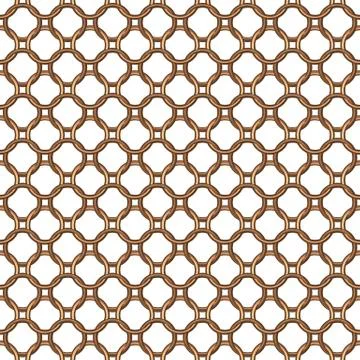 Seamless  pattern  of ring armour scale Stock Illustration