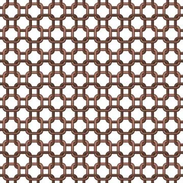 Seamless  pattern  of ring armour scale Stock Illustration